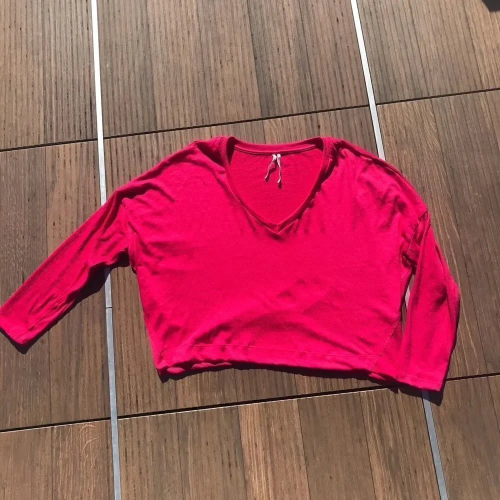 Anthropologie Long-Sleeve Pink Blouse